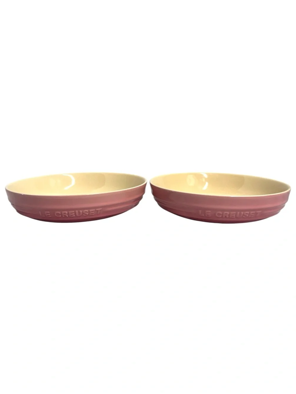 Le Creuset Gradient Pink Stoneware Pasta Bowls - Set of 2